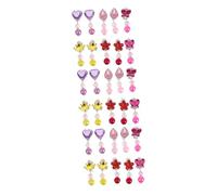 10 Pairs 's Clip Toddler Dress up Ear Pendants Little Girls Jewelry for Play Earrings Girl Child Resin Tassel Pretend
