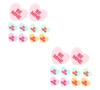 10 Pairs Small Love Earring Womens Dangle Multi Color Earrings for Women Heart Ear Jewelry Heart-Shaped Acrylic Miss South