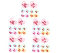 10 Pairs Small Love Earring Womens Dangle Multi Color Earrings for Women Heart Ear Jewelry Heart-Shaped Acrylic Miss South