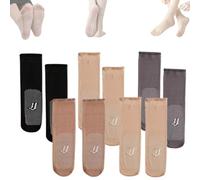 10 Pairs Women's Sheer Ankle Nylon Socks, No Show Socks Womens, Non-slip and Invisible Crystal Silk Sock (Mix*5PCS)