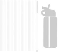10 pajitas de plástico de repuesto, pajitas reutilizables, compatibles con botella de agua Hydro Flask de 18 a 64 oz y otras marcas con 1 cepillo de limpieza, perfecto para todas las bebidas【24 cm 】