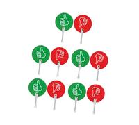 10 paletas de votación para el aula con pulgar hacia arriba, pulgar, hacia abajo, sí, no palas, suministros para el aula, subastas falsas