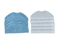 10 Paños De Fregona Lavables Compatibles Con Aspiradoras EZVIZ RE4, RE4 Plus, RE5 Y RE5 Plus.