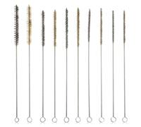 10 Paquete de Cerdas de Latón Cepillo Limpieza Hogar, TOATELU Cepillo para Agujeros de Acero Inoxidable, Cepillo de Limpieza de Tubos de Cerdas de Torsión para Limpieza de Agujeros,Tuberías y Esquinas