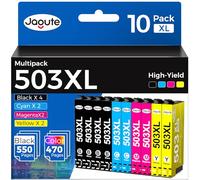 10 Paquetes 503XL Cartuchos de Tinta Compatible con Epson 503XL 503 XL para Epson Expression Home XP-5200 XP-5205 Workforce WF-2960DWF WF-2965DWF (4 Negro, 2 Cian, 2 Magenta, 2 Amarillo)