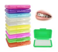 10 paquetes Cera de ortodoncia,Cera Dental para Ortodoncia, Cera Dientes para Ortodoncia Brace Wearer para Aliviar la Irritación y el Dolor