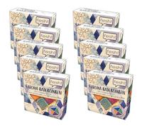 10 paquetes de bombas de baño con aroma triangular (4 x 40 g cada una), 4 fragancias y colores