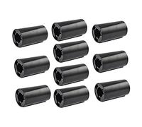 10 paquetes de pilas AA a C adaptador de batería, soporte de distancia AA a C, adaptador de batería AA a C, estuche convertidor (negro)