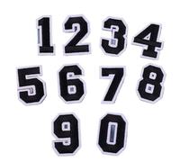 10 parches bordados for planchar, accesorios de ropa con números del 0 al 9, for sombreros, mochilas, camisetas y pegatinas for coser Para Coser Para Ropa, Sombrero, Jeans(COLOR4)