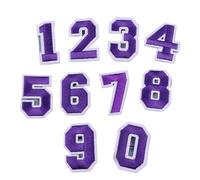 10 parches bordados for planchar, accesorios de ropa con números del 0 al 9, for sombreros, mochilas, camisetas y pegatinas for coser Para Coser Para Ropa, Sombrero, Jeans(COLOR10)