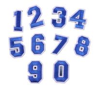 10 parches bordados for planchar, accesorios de ropa con números del 0 al 9, for sombreros, mochilas, camisetas y pegatinas for coser Para Coser Para Ropa, Sombrero, Jeans(COLOR3)