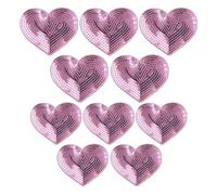 10 Parches De Lentejuelas En Forma De Corazón, Parches De Bordado De Corazón De Amor, Parches Para Planchar, Parches De Tela De Amor De Bricolaje, Sellos De Bordado De Parche