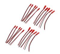 10 Pares 22AWG 100mm Cable con 2 Pines JST M F Clavija para Conexion del Motor de Bateria RC
