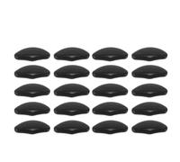 10 Pares Almohadillas Nasales Adhesivas de Silicona Negro | Textura Micrograbada, Elasticidad y Dispersión de Presión, Instalación Rápida y Recambio Sencillo para Uso Diario