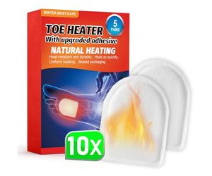10 Pares Calentadores Pies,8 Horas de pies Calientes,Calienta Pies para Todos Las Tallas,Extra Finas y cómodamente Suaves