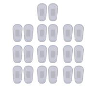 10 pares de almohadillas de nariz para gafas de cámara de aire, almohadillas de nariz en forma de D, almohadillas de nariz de silicona suave a presión