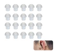 10 Pares de Almohadillas de Silicona para Auriculares de Tubo Acústico, Compatibles con Motorola, Yaesu, Baofeng, Repuestos, Color Blanco