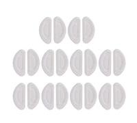 10 pares de almohadillas nasales autoadhesivas antideslizantes de silicona suave para gafas, gafas de sol, almohadillas de nariz adhesivas transparentes