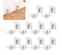 10 pares de anclajes de pared para muebles, kit de fijación antipinchazos, montaje en pared para seguridad de bebés y mascotas, adhesivo fuerte mejorado, ajustable invisible Cabinet Restraints (Clear)