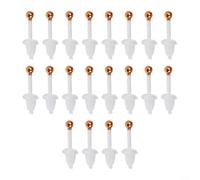 10 pares de aretes simples de frijol, accesorios de moda para mujer, perfectos para cualquier atuendo (2 mm, plata)