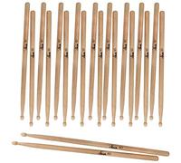 10 Pares De Baquetas XDrum 8D Wood Tip, Grosor: 8D, Longitud: aprox. 405 mm | Diámetro: aprox. 14 mm, Punta: madera, en forma de gota, Material: Hickory, Superficie antideslizante, 10 pares en set ahorro