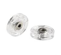 10 pares de botones invisibles de plástico transparente para integración sin costuras de ropa (40 L = 25 mm)
