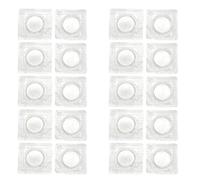 10 Pares de Botones Magnéticos Ocultos para Coser, Cierres para Bolsos de 15mm con Cubierta de PVC, Imanes Invisibles para Ropa, Carteras, Chaquetas y Manualidades DIY, Impermeables