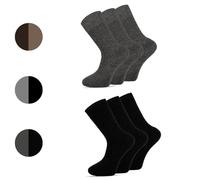 10 pares de calcetines de senderismo de merino para hombre y mujer, calcetines térmicos de trekking, calcetines cálidos de invierno para deportes al aire libre, Gris Antrasita, 47-49 Tall