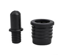 10 pares de clavijas de plástico para rejilla de altavoz para montaje seguro de gabinete de audio e instalación de panel central de entretenimiento, kit negro (05)