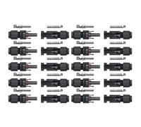 10 pares de conectores solares MC4 1000 V enchufe solar 30 A para conexión de cable fotovoltaico resistente IP67 macho hembra