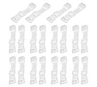 10 Pares De Correas De Sujetador Transparentes, Correas De Sujetador Transparentes, Sujetador De Correa Ancha, Correas De Sujetador Ajustables (Dos Tonos Transparentes)