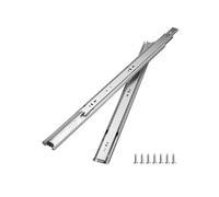 10 pares de deslizadores de cajón de rodamiento de bolas de extensión completa, rieles de gabinete de montaje lateral resistentes, capacidad de carga de 100 libras, herrajes deslizantes suaves y
