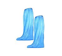 10 pares de fundas desechables impermeables para botas de lluvia, para hombres y mujeres, color azul