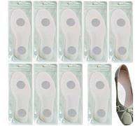 10 pares de insertos desechables de viaje autoadhesivos de lujo envueltos individualmente; forros transpirables antidesplazamiento; insertos eliminadores de olores para viajes, senderismo, uso diario