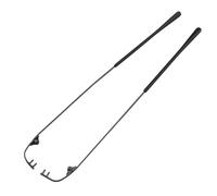 10 pares de lentes de repuesto de metal sin montura para reparación de patillas de acero inoxidable (gris)