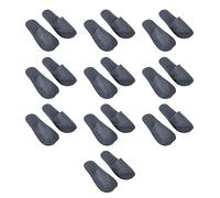 10 pares de pantuflas de tela suave con puntera cerrada, antideslizantes, de un solo uso, ideales para viajes, hoteles, bodas, spas, uso unisex, Gris textil, Talla única