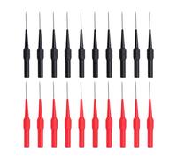 10 pares de sondas de prueba para piercing 26.010 de 1,00 mm, sonda de aguja para perforación de aislamiento con conector de 4,0 mm, accesorio eléctrico de 30 VAC - 60 VDC 10 A