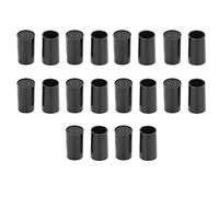 10 Pares de Tapas de Punta de Tacón Alto, Kits de Repuesto de Reparación de Zapatos de Poliuretano CPU Negros (Diámetro interior 9mm)