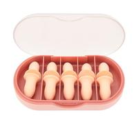 10 pares de tapones para los oídos con cancelación de ruido, reutilizables, de espuma suave para dormir, con caja de almacenamiento, tapones especiales con