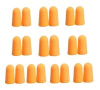 10 pares de tapones para los oídos de espuma naranja suave, cónicos, para viajes, sueño, reducción de ruido, para viajes, dormir