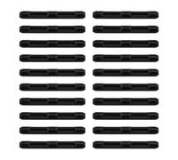 10 Pares Manguitos para Patillas de Gafas Silicona Negras 2,5mm Fundas Agarre Oreja 55x7mm para Gafas de Sol Deportivas