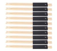 10 pares Mini tambores de madera, 7a Classic Maple Wood Tip Drumstick Timpani Mallets Percussion Mallet Set para adultos niños y principiantes