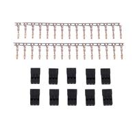 10 pares Servo Plug Connector Housing Crimp Terminals Conector para drones Quadcopter Bloqueo de batería y Pin Set Drones Servo Plug