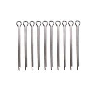 10 pasadores de hélice de acero inoxidable 316L de 2,5 x 50 mm for hélice de motor fueraborda de 2 a 60 HP.