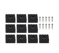 10 patas cuadradas para muebles de 22 mm/30 mm, con tornillos de montaje, fundas resistentes para patas de sofá y silla