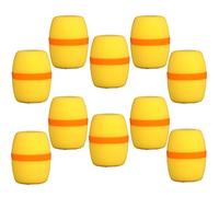 10 PC Micrófono Portátil Etapa de Espuma Cubierta de Parabrisas Karaoke - Amarillo