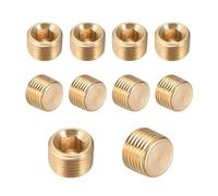 10 PCS 1/16 1/8 1/4 3/8 1/2 Male BSPT NPT Brass Hex BIANMTSW(BSPT,1/8")