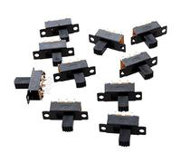 10 Pcs 6 Pins 2 Posiciones DPDT On/On Interruptor Deslizante