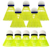 10 Pcs Balones de bádminton de bádminton para entrenamiento y competición de bádminton - Rápido pelota de bádminton - para exterior e interior