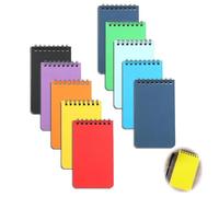 10 PCS Blocs de Notas Pequeños A7, 25 Hojas Por Libretas Pequeñas Pportátil Mini Cuaderno de Bolsillo Cuaderno Pequeños Rayados en Espiral para Aprender Escribir Diarios Listas de la Compra Escritura